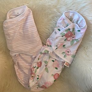 Swaddleme 2 pack baby girl pink sz Med